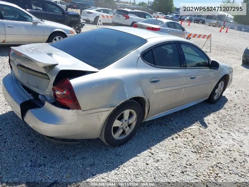 2007 Pontiac Grand Prix VIN: 2G2WP552471207295 Lot: 39615444