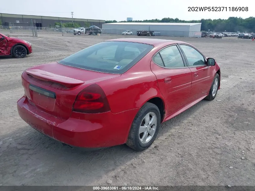 2G2WP552371186908 2007 Pontiac Grand Prix