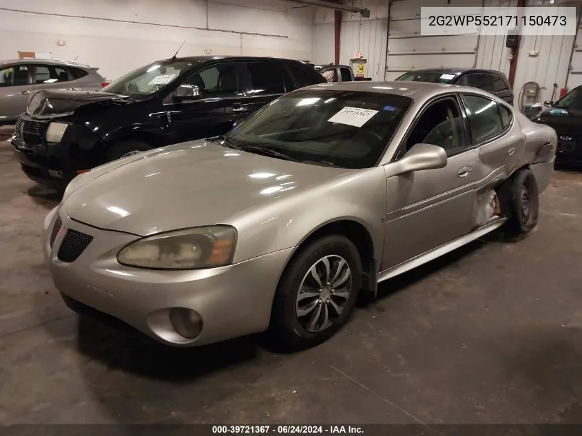 2G2WP552171150473 2007 Pontiac Grand Prix