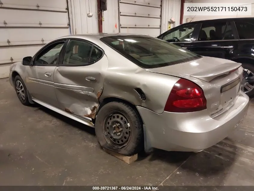 2G2WP552171150473 2007 Pontiac Grand Prix