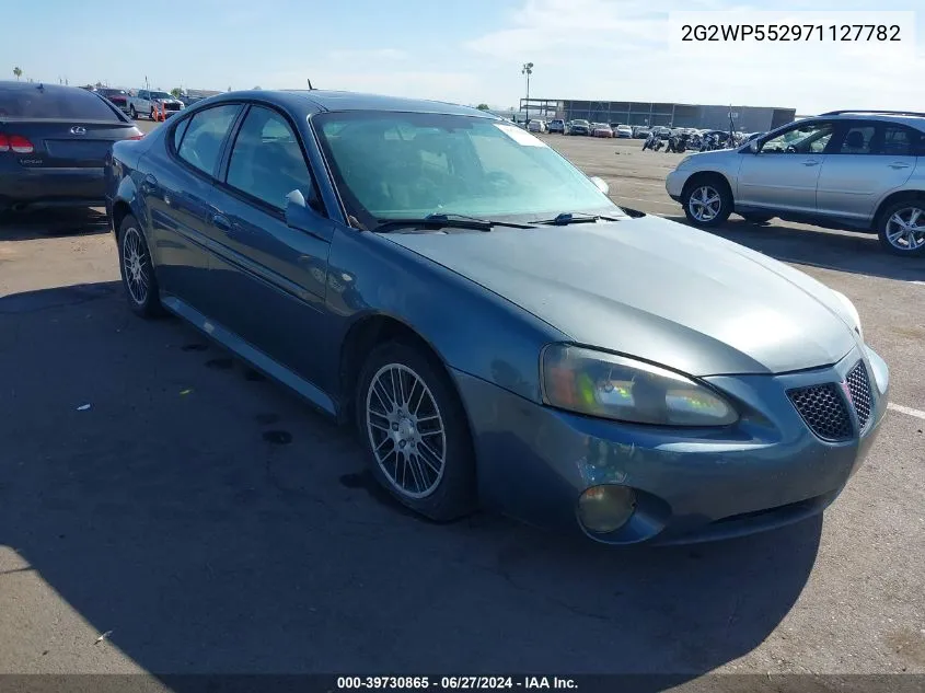 2007 Pontiac Grand Prix VIN: 2G2WP552971127782 Lot: 39730865