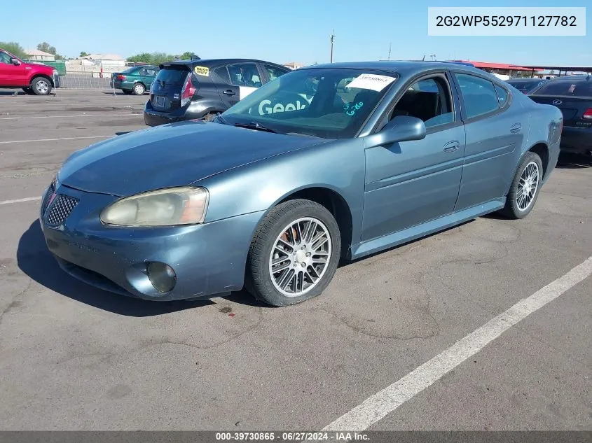 2007 Pontiac Grand Prix VIN: 2G2WP552971127782 Lot: 39730865