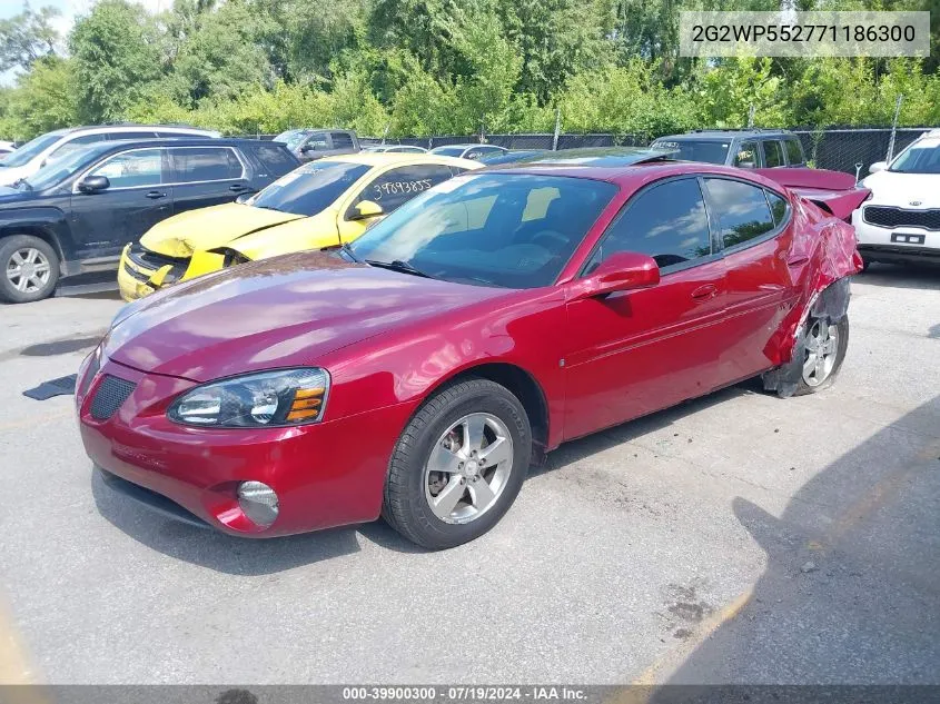 2007 Pontiac Grand Prix VIN: 2G2WP552771186300 Lot: 39900300