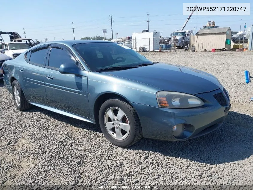 2G2WP552171220747 2007 Pontiac Grand Prix