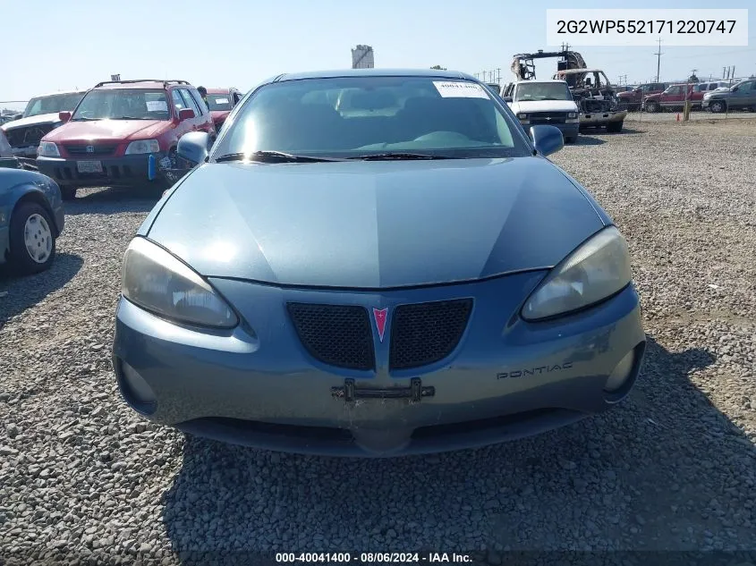 2G2WP552171220747 2007 Pontiac Grand Prix