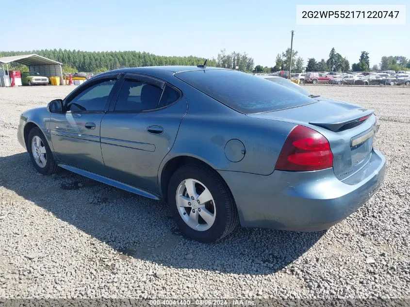 2G2WP552171220747 2007 Pontiac Grand Prix