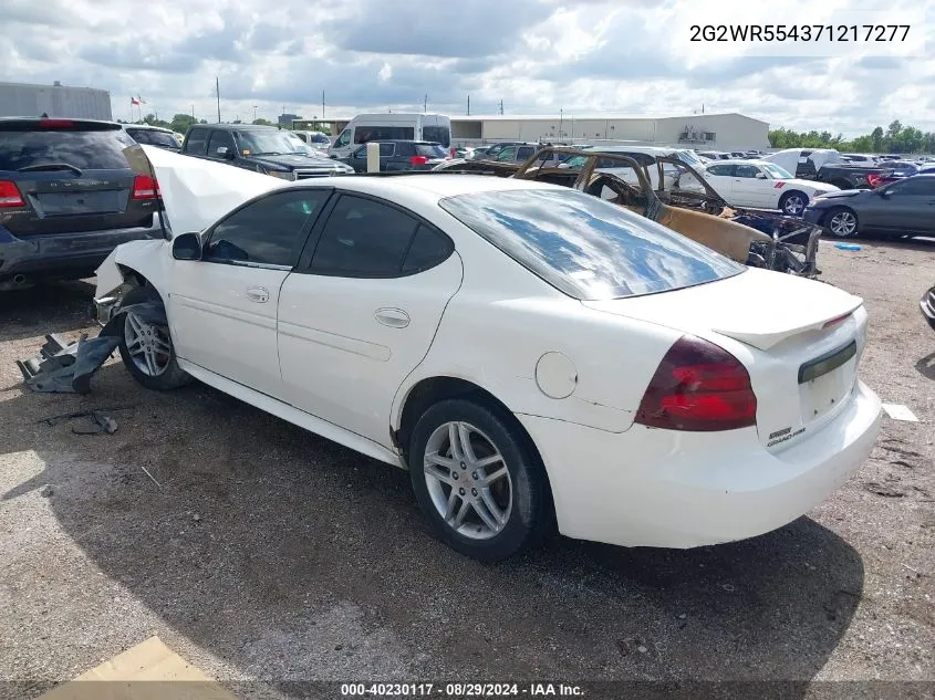 2G2WR554371217277 2007 Pontiac Grand Prix Gt