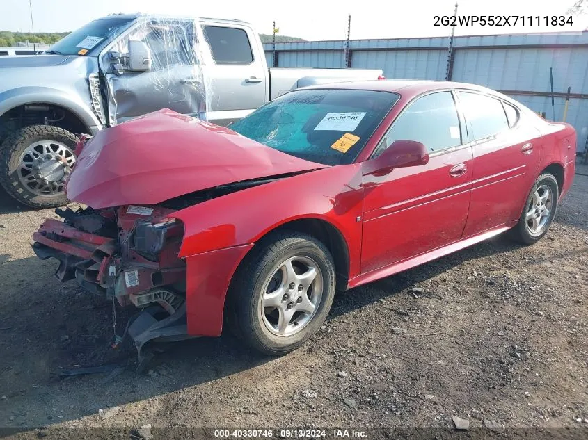 2G2WP552X71111834 2007 Pontiac Grand Prix