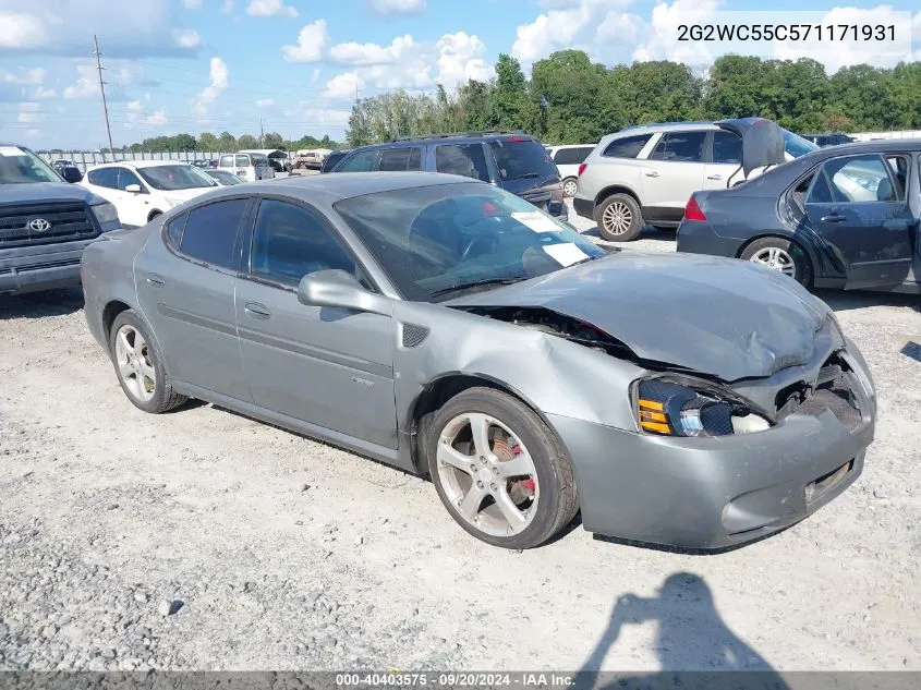 2G2WC55C571171931 2007 Pontiac Grand Prix Gxp