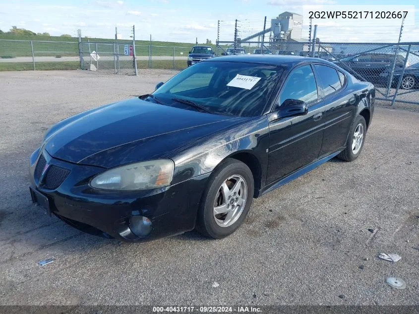 2G2WP552171202667 2007 Pontiac Grand Prix