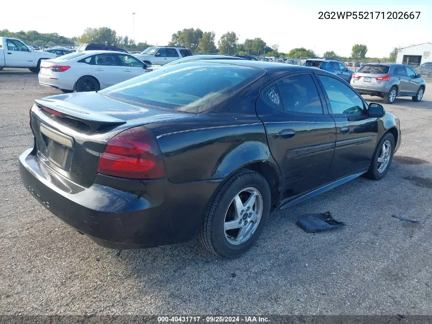 2G2WP552171202667 2007 Pontiac Grand Prix