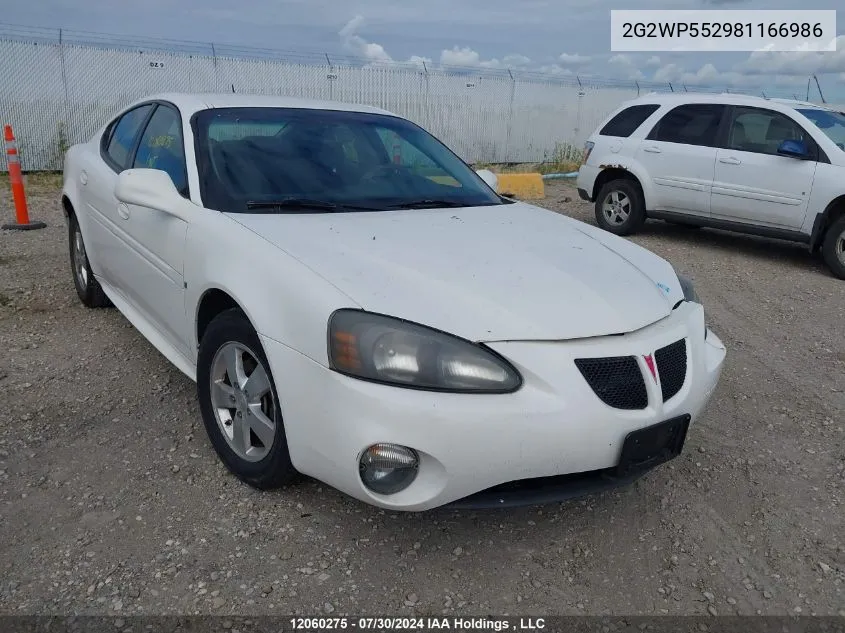 2G2WP552981166986 2008 Pontiac Grand Prix