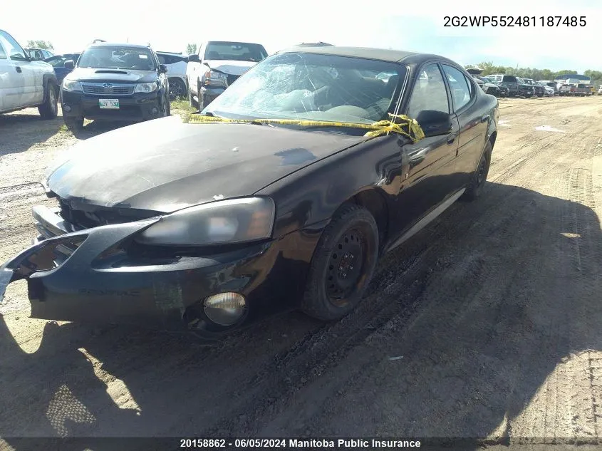 2G2WP552481187485 2008 Pontiac Grand Prix