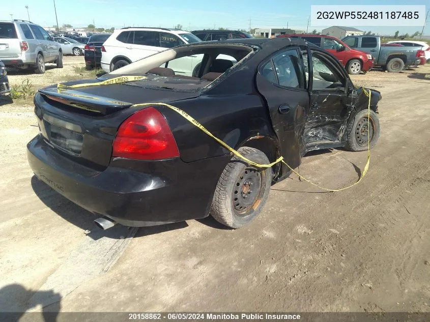 2G2WP552481187485 2008 Pontiac Grand Prix