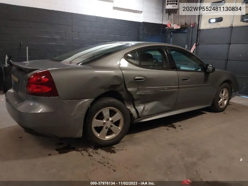 2G2WP552481130834 2008 Pontiac Grand Prix