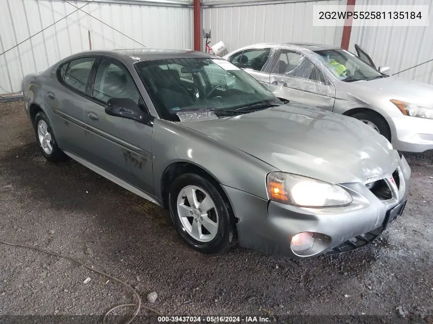 2G2WP552581135184 2008 Pontiac Grand Prix