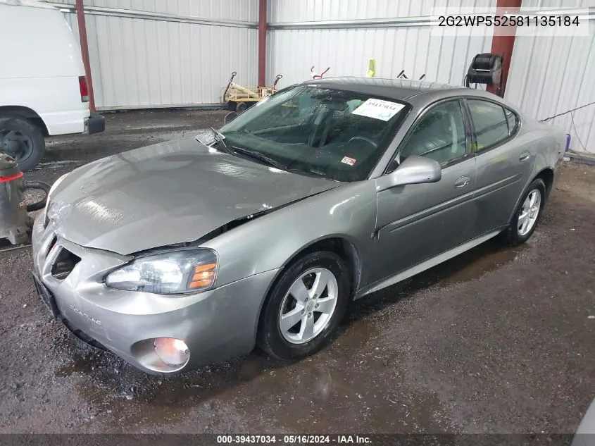 2G2WP552581135184 2008 Pontiac Grand Prix