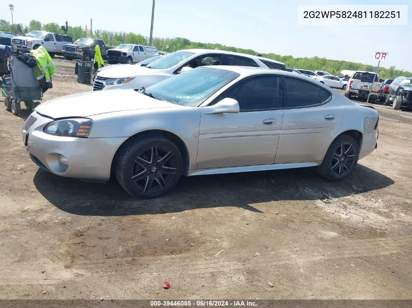 2G2WP582481182251 2008 Pontiac Grand Prix