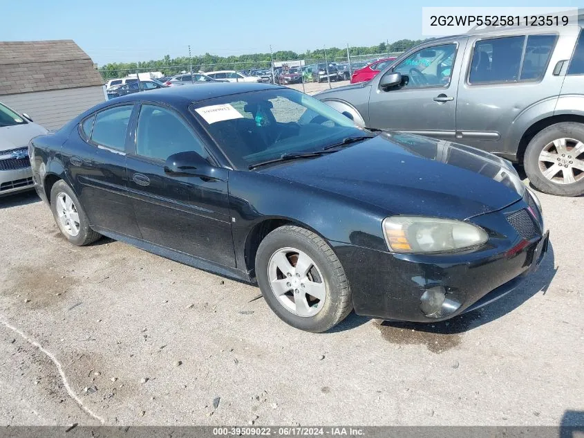 2G2WP552581123519 2008 Pontiac Grand Prix