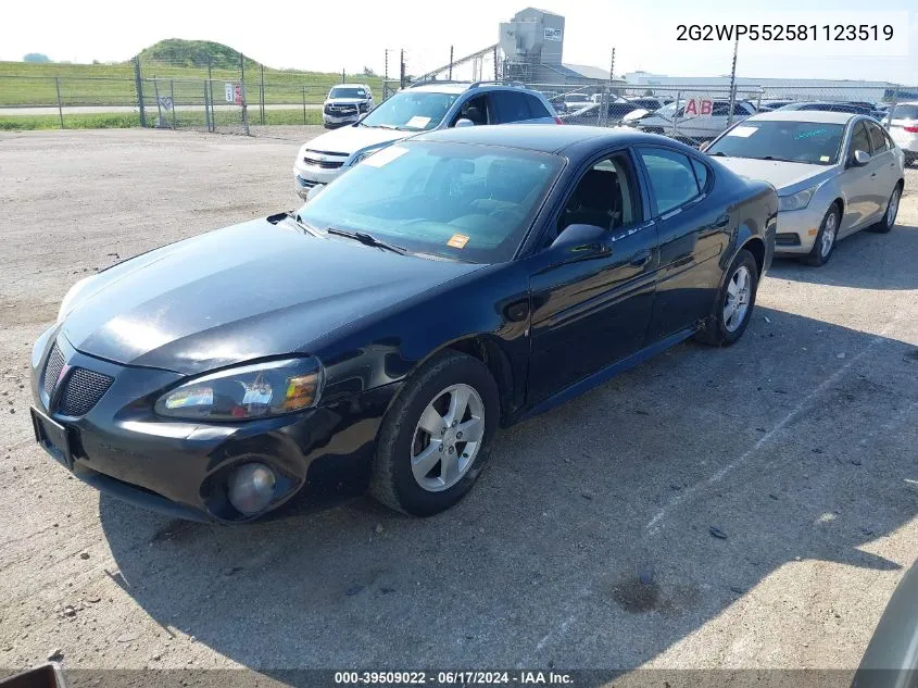 2G2WP552581123519 2008 Pontiac Grand Prix