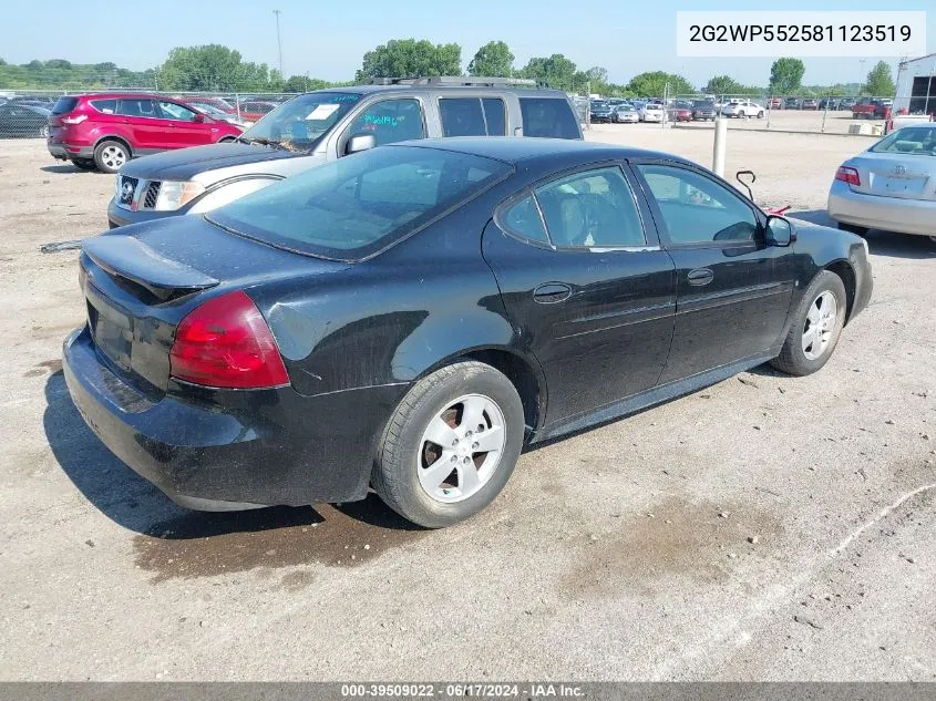 2G2WP552581123519 2008 Pontiac Grand Prix