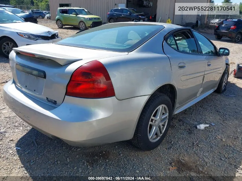 2G2WP552281170541 2008 Pontiac Grand Prix