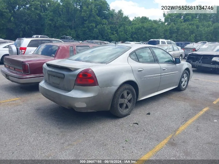 2G2WP552581134746 2008 Pontiac Grand Prix