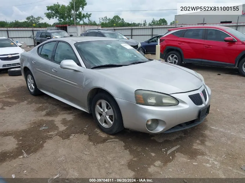 2G2WP552X81100155 2008 Pontiac Grand Prix