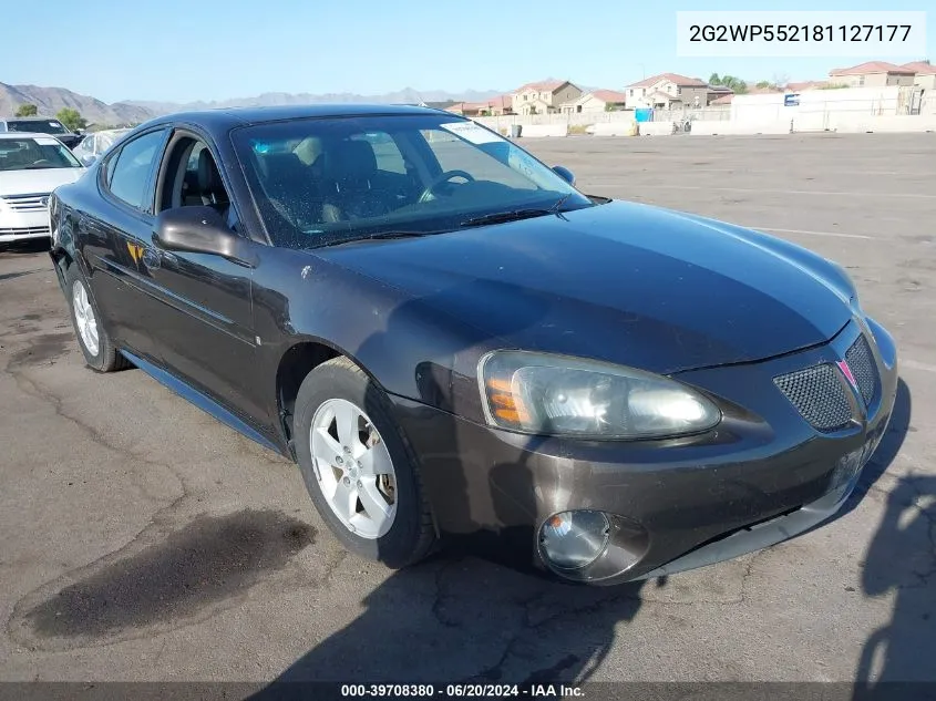 2008 Pontiac Grand Prix VIN: 2G2WP552181127177 Lot: 39708380