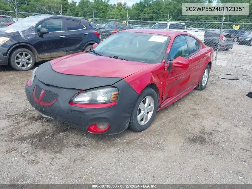 2G2WP552481123351 2008 Pontiac Grand Prix