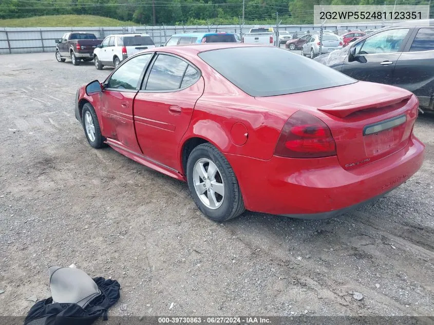 2G2WP552481123351 2008 Pontiac Grand Prix