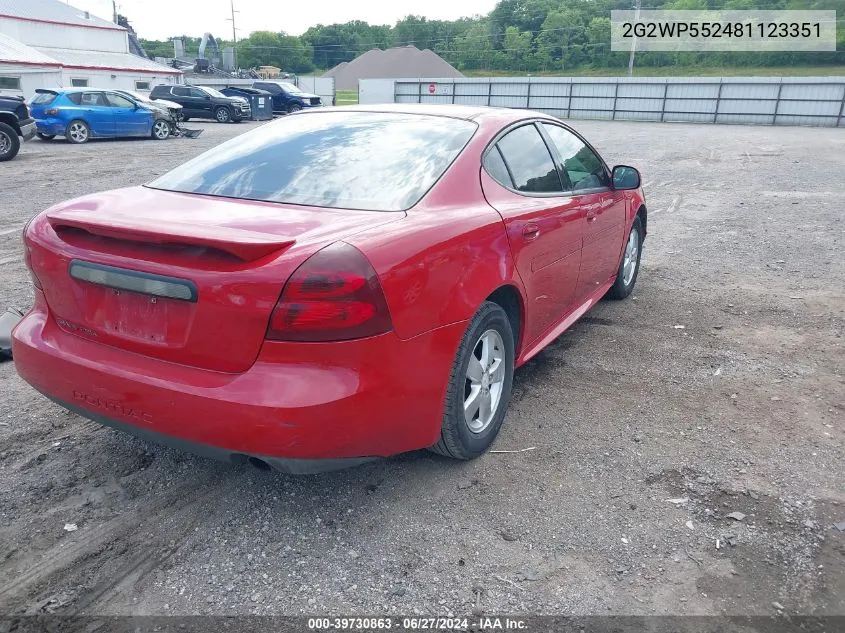 2G2WP552481123351 2008 Pontiac Grand Prix