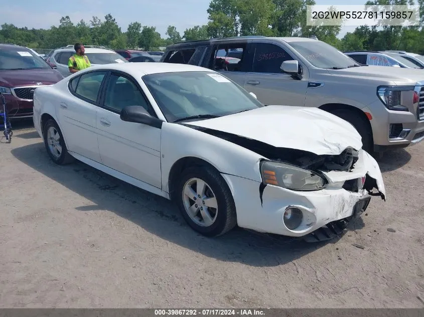 2G2WP552781159857 2008 Pontiac Grand Prix