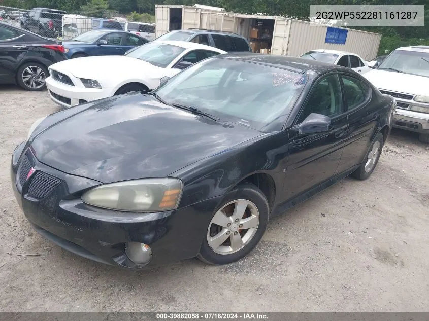 2008 Pontiac Grand Prix VIN: 2G2WP552281161287 Lot: 39882058