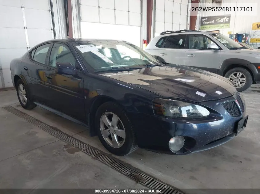 2G2WP552681117101 2008 Pontiac Grand Prix