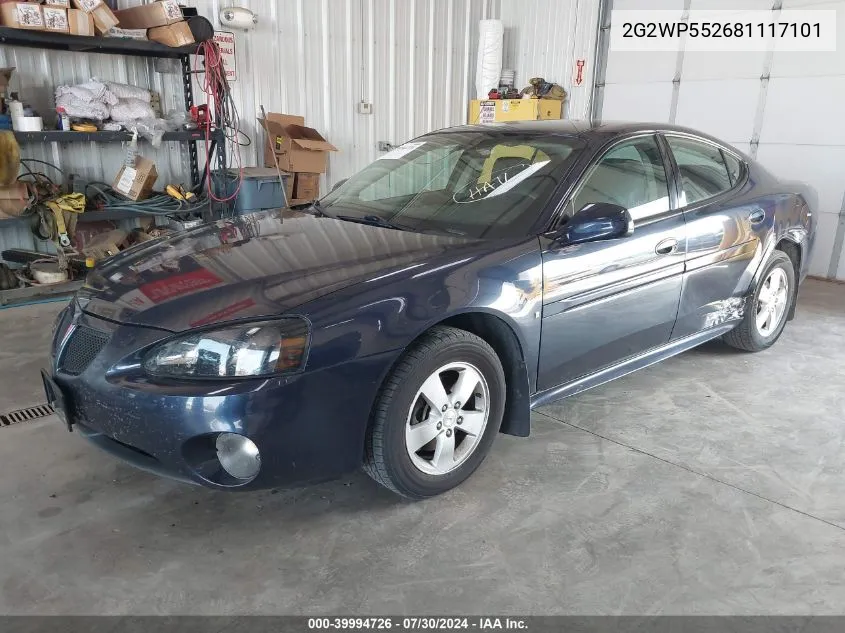 2G2WP552681117101 2008 Pontiac Grand Prix