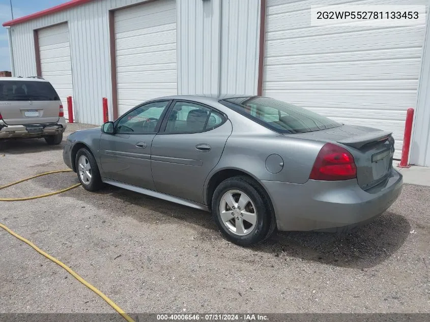 2G2WP552781133453 2008 Pontiac Grand Prix