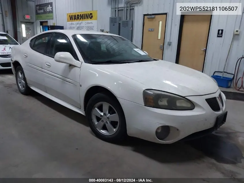 2G2WP552181106507 2008 Pontiac Grand Prix