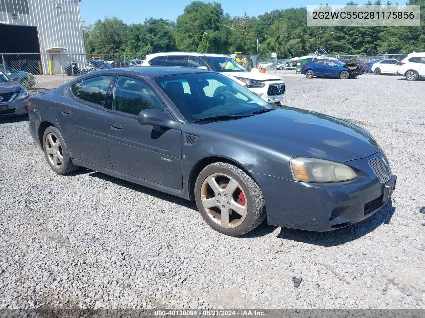 2G2WC55C281175856 2008 Pontiac Grand Prix Gxp