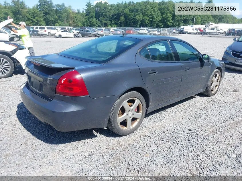 2G2WC55C281175856 2008 Pontiac Grand Prix Gxp