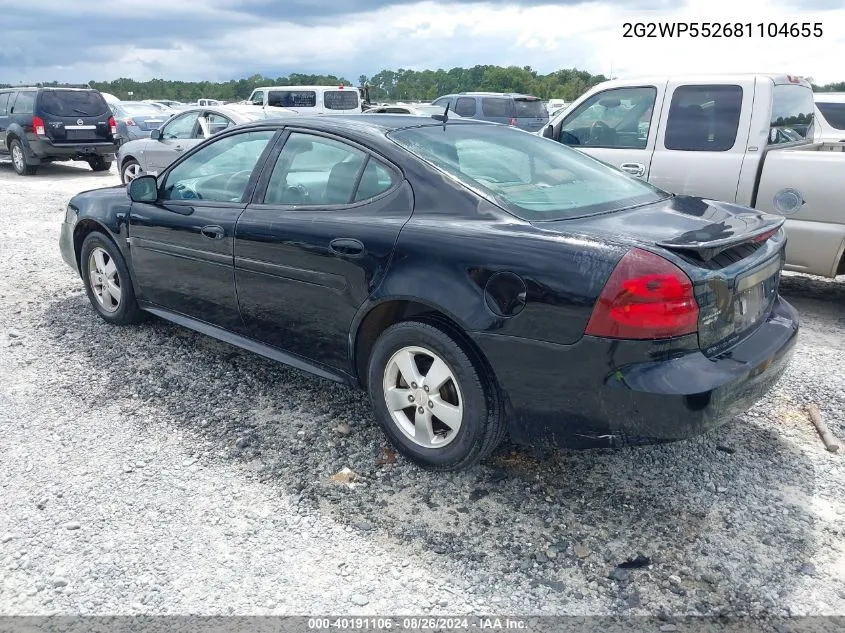 2G2WP552681104655 2008 Pontiac Grand Prix