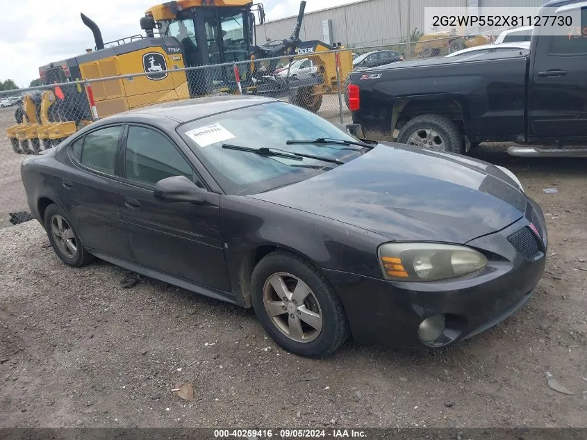 2G2WP552X81127730 2008 Pontiac Grand Prix