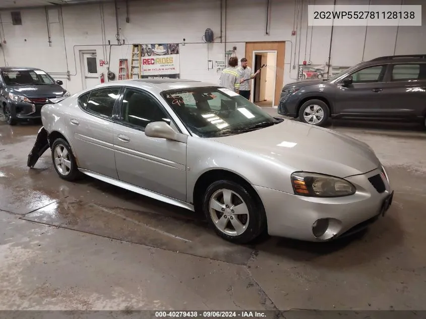 2G2WP552781128138 2008 Pontiac Grand Prix