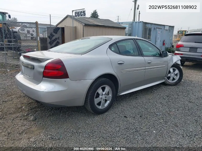 2G2WP552681108902 2008 Pontiac Grand Prix