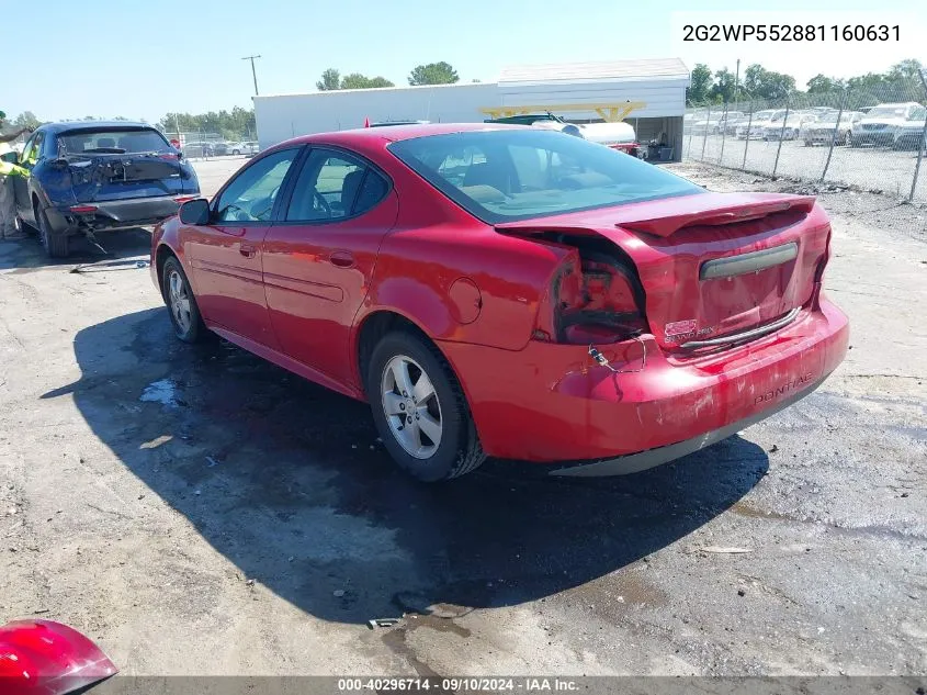 2G2WP552881160631 2008 Pontiac Grand Prix