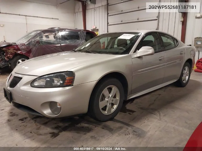 2008 Pontiac Grand Prix VIN: 2G2WP552681187181 Lot: 40319817