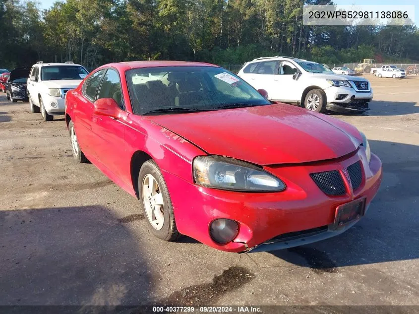 2G2WP552981138086 2008 Pontiac Grand Prix