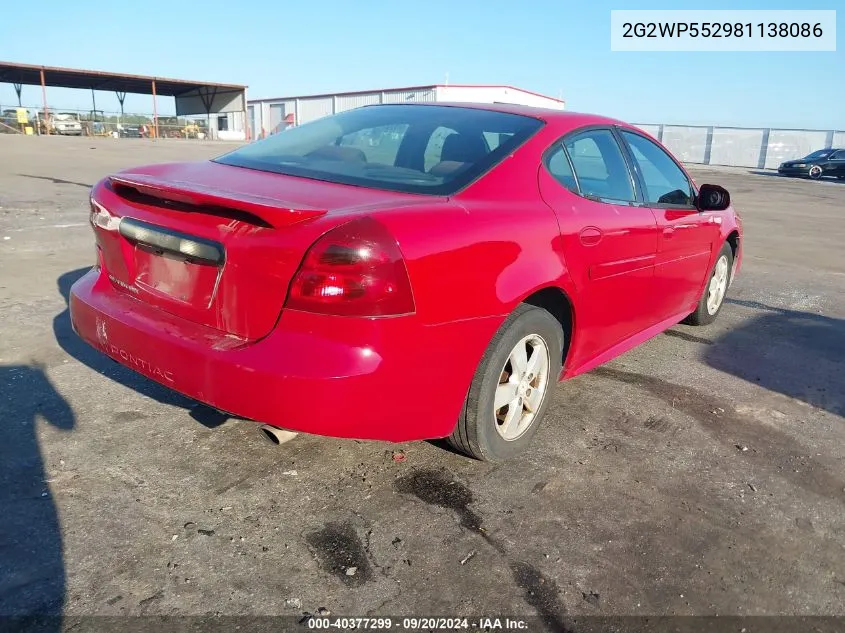 2G2WP552981138086 2008 Pontiac Grand Prix