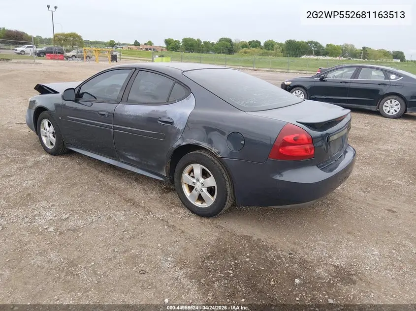 2008 Pontiac Grand Prix VIN: 2G2WP552681163513 Lot: 44956524
