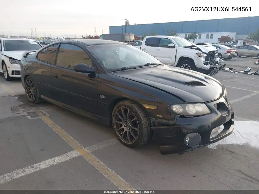 6G2VX12UX6L544561 2006 Pontiac Gto